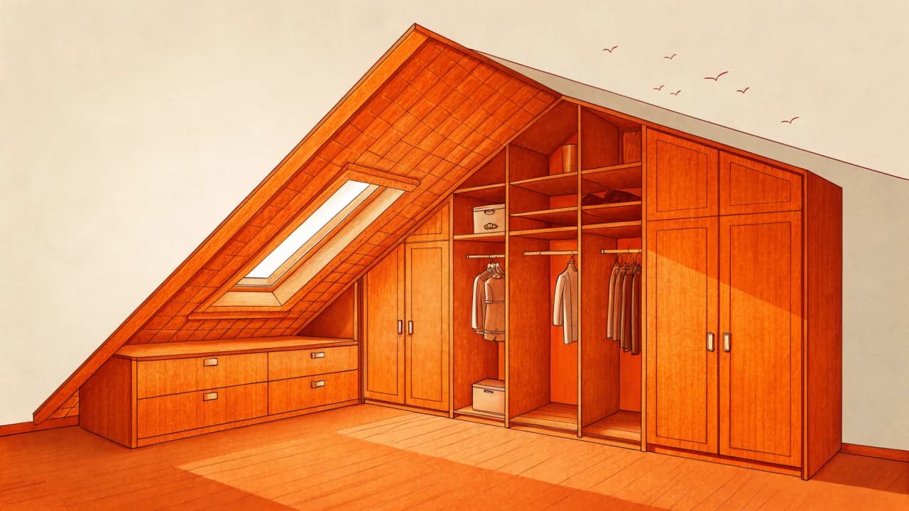 Kleiderschrank bei Dachschräge: Massarbeit statt Lücken